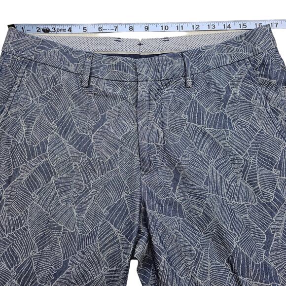 Bonobos Pants Mens Size 33 x 30 Slim Fit Blue Tropical Leaf Print Limited - Picture 14 of 16